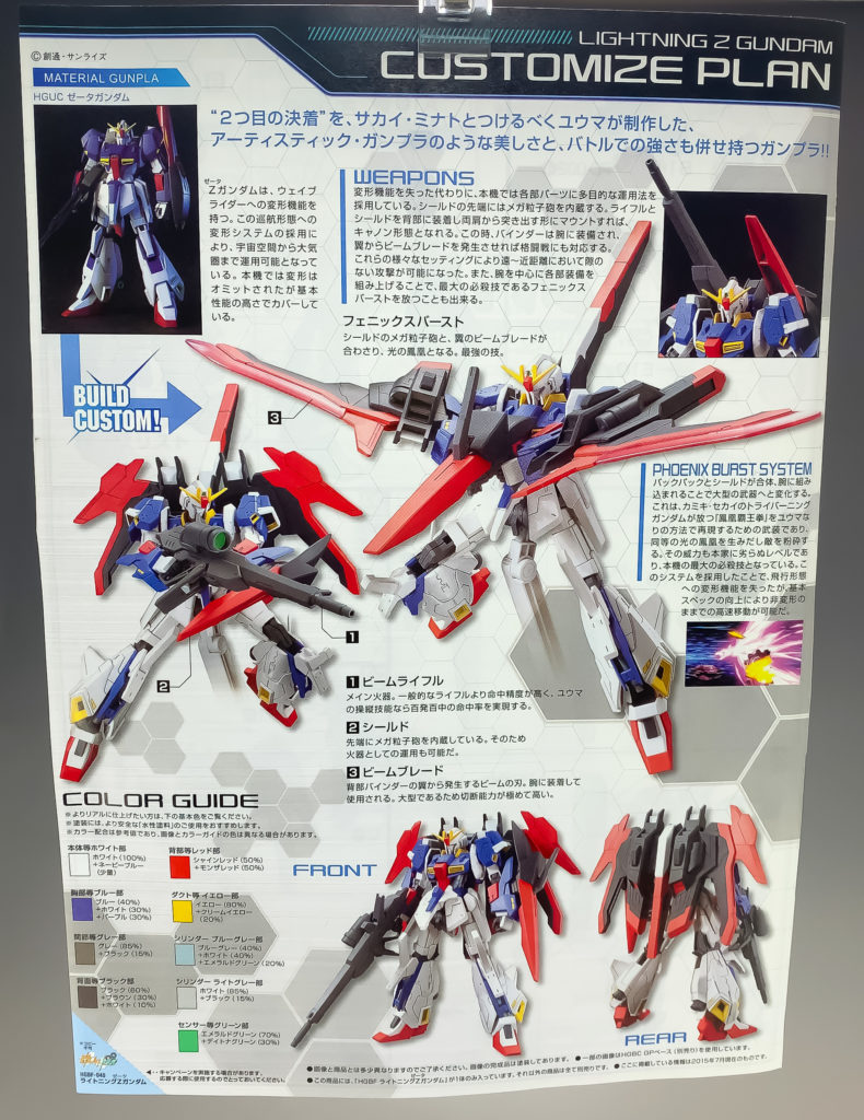 Hgbf 1 144 ライトニングzガンダム レビュー アナハイム工房 Takaブログ